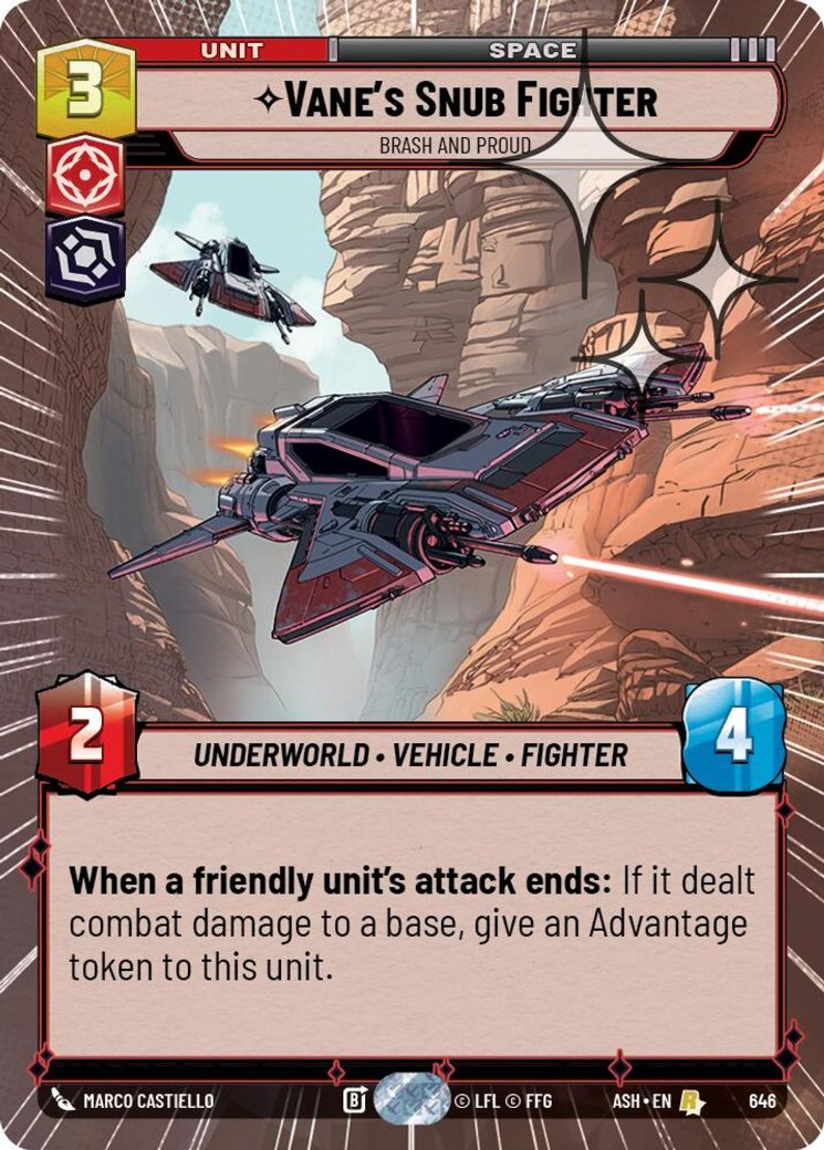 Vane's Snub Fighter - Brash and Proud, Ashes of the Empire · 646