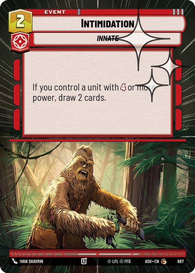 Intimidation, Ashes of the Empire · 687