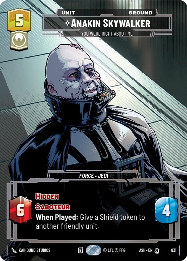 Anakin Skywalker - You Were Right About Me, Ashes of the Empire · 831