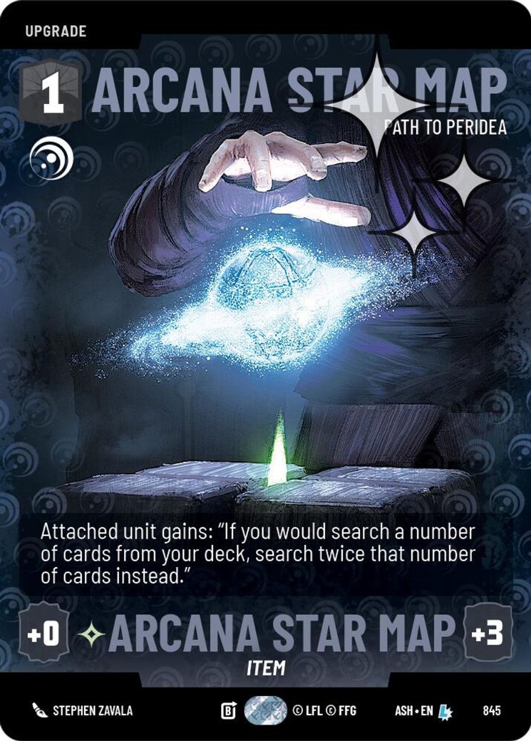 Arcana Star Map - Path to Peridea, Ashes of the Empire · 845
