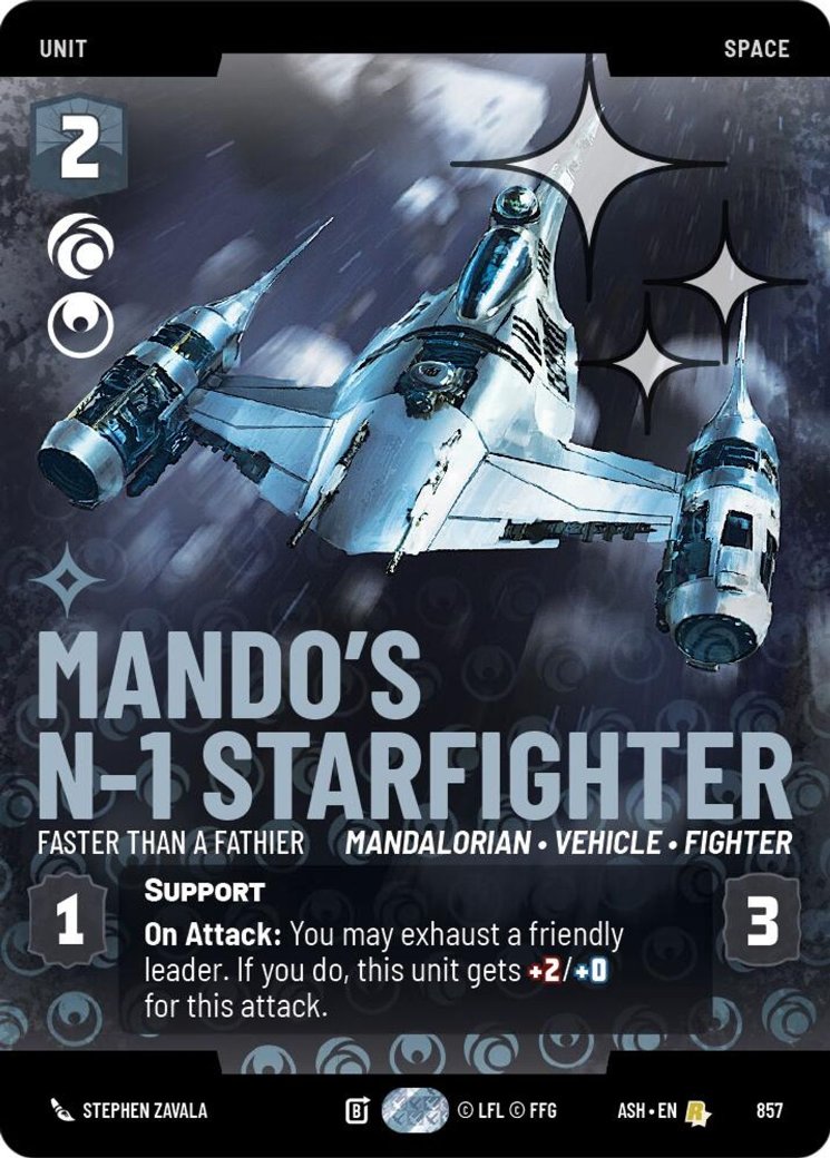 Mando's N-1 Starfighter - Faster than a Fathier, Ashes of the Empire · 857