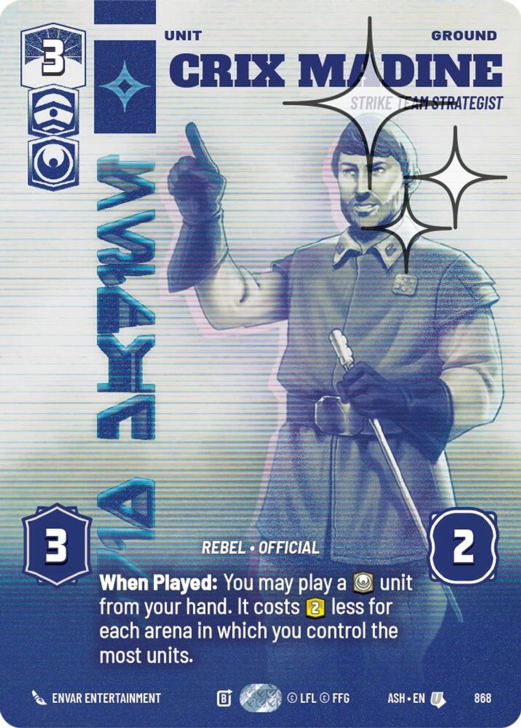 Crix Madine - Strike Team Strategist, Ashes of the Empire · 868