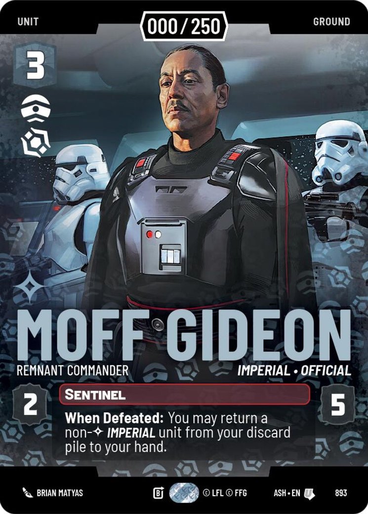 Moff Gideon - Remnant Commander, Ashes of the Empire · 893