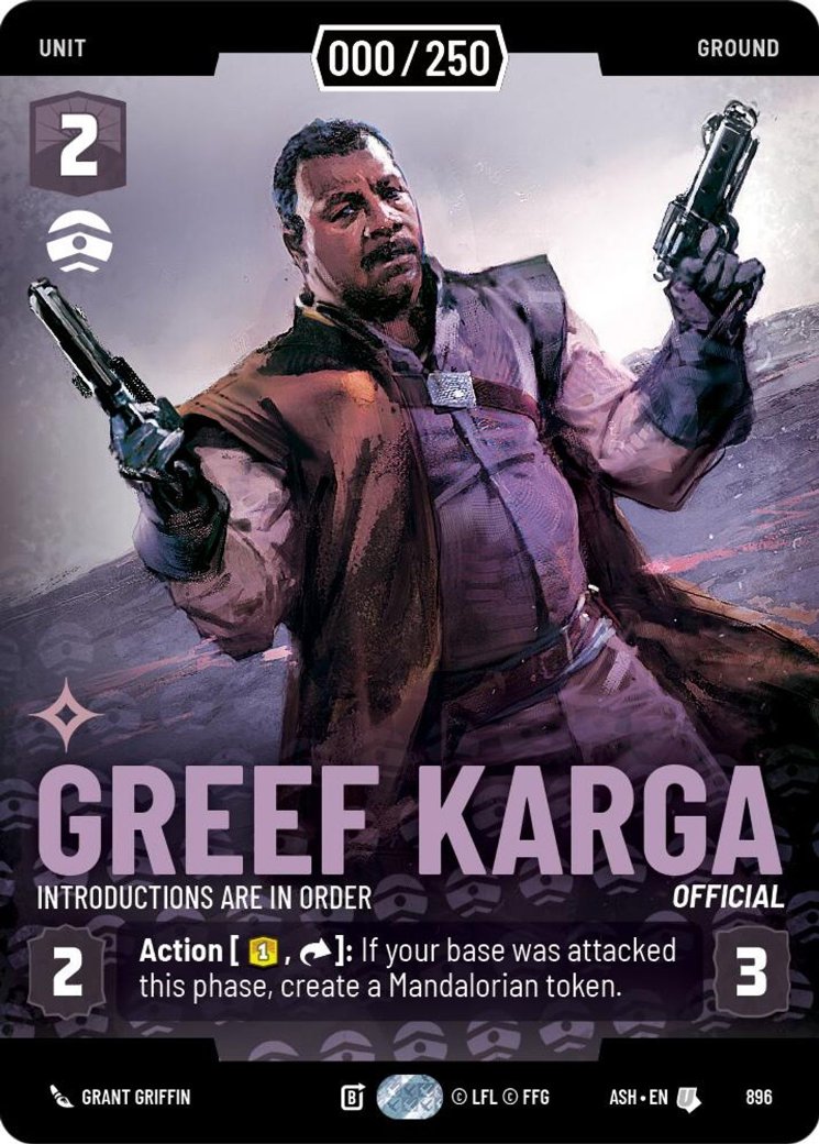 Greef Karga - Introductions are in Order, Ashes of the Empire · 896