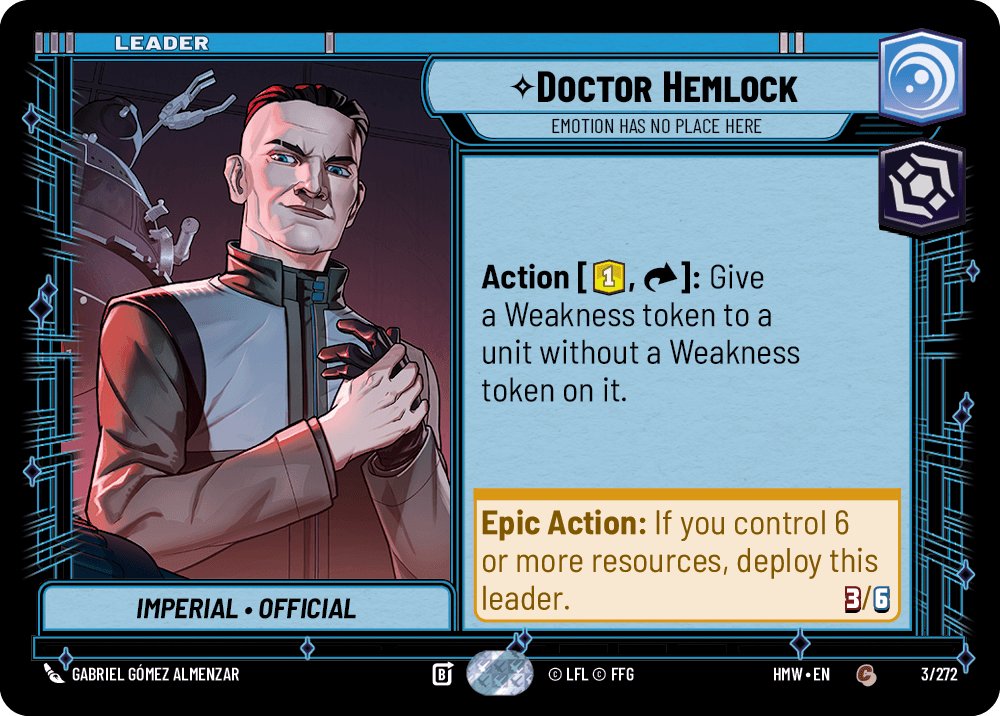 Doctor Hemlock - Emotion Has No Place Here, Homeworlds · 3/272