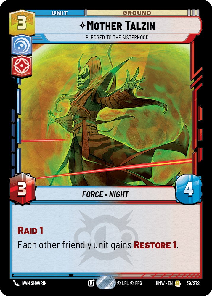 Mother Talzin - Pledged to the Sisterhood, Homeworlds · 39/272