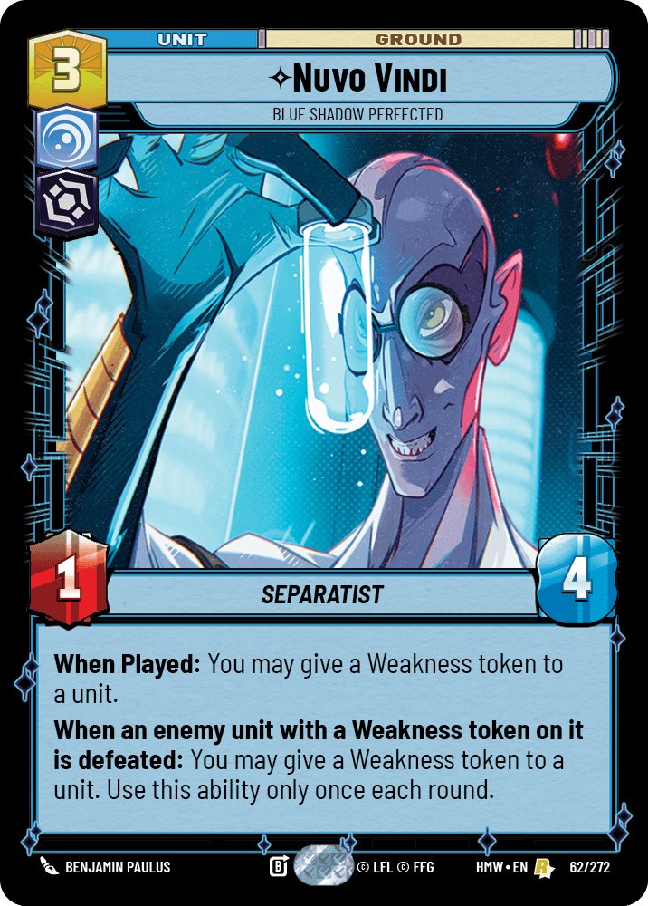 Nuvo Vindi - Blue Shadow Perfected, Homeworlds · 62/272