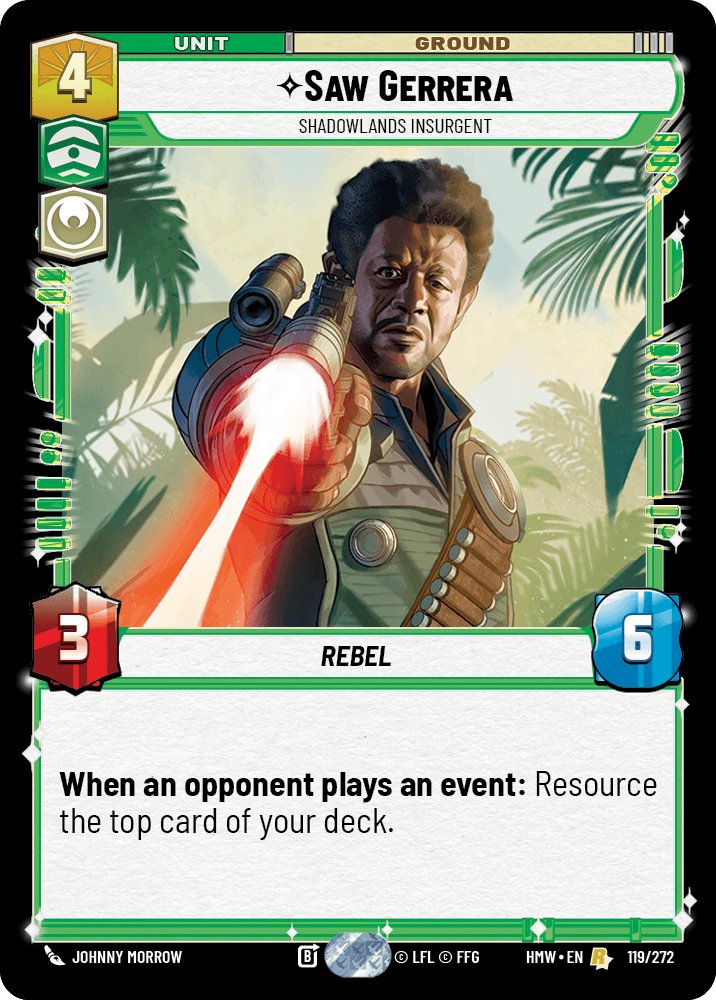 Saw Gerrera - Shadowlands Insurgent, Homeworlds · 119/272