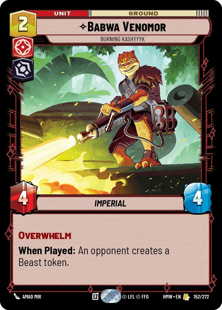 Babwa Venomor - Burning Kashyyyk, Homeworlds · 152/272