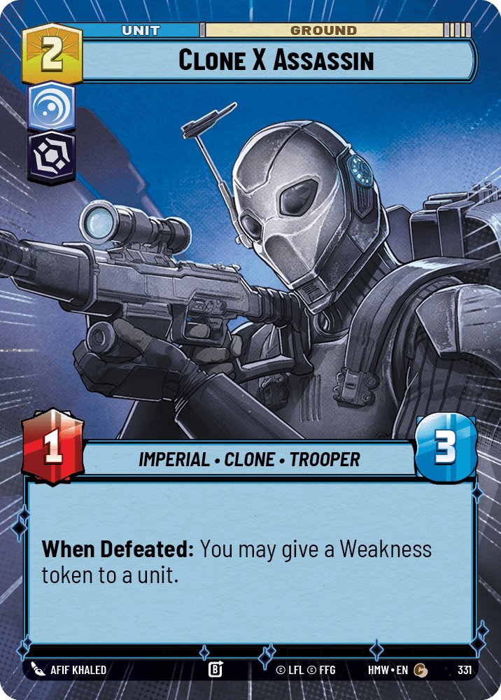 Clone X Assassin, Homeworlds · 331