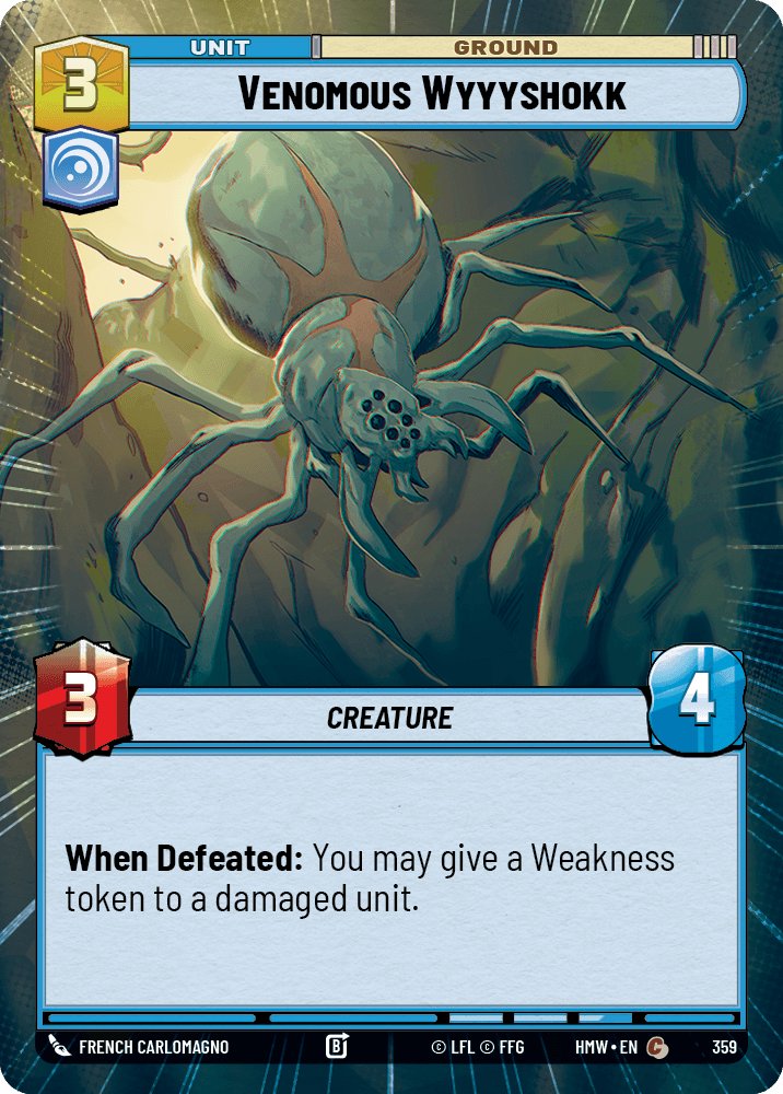 Venomous Wyyyshokk, Homeworlds · 359