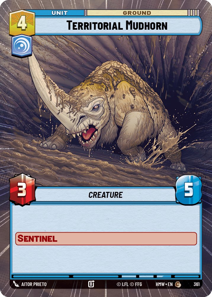 Territorial Mudhorn, Homeworlds · 361