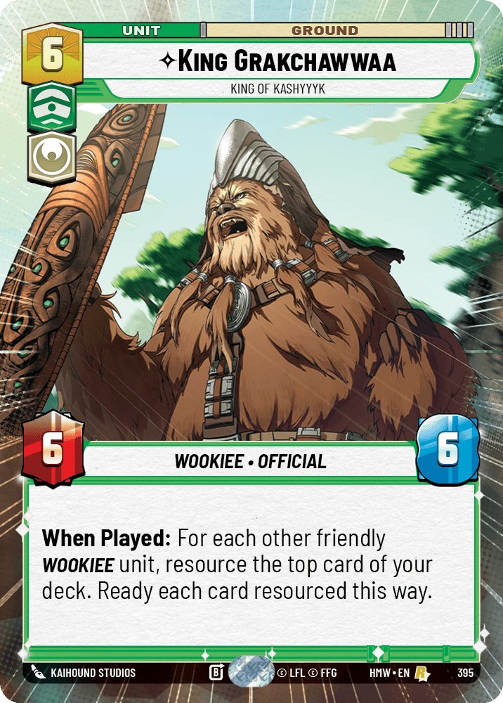 King Grakchawwaa - King of Kashyyyk, Homeworlds · 395