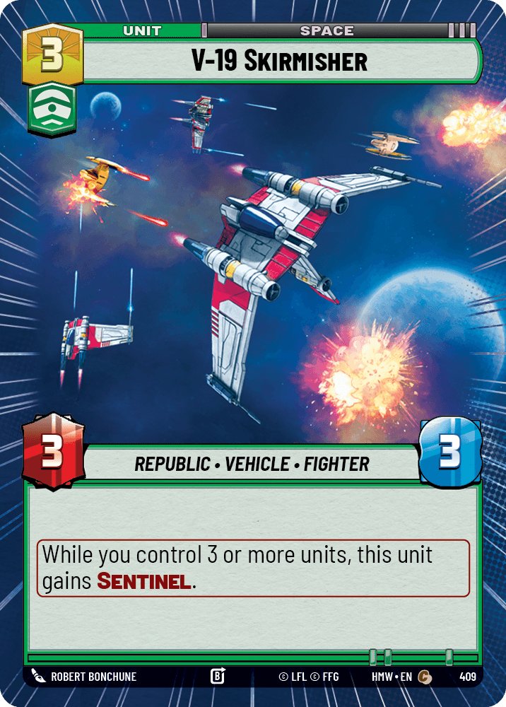 V-19 Skirmisher, Homeworlds · 409