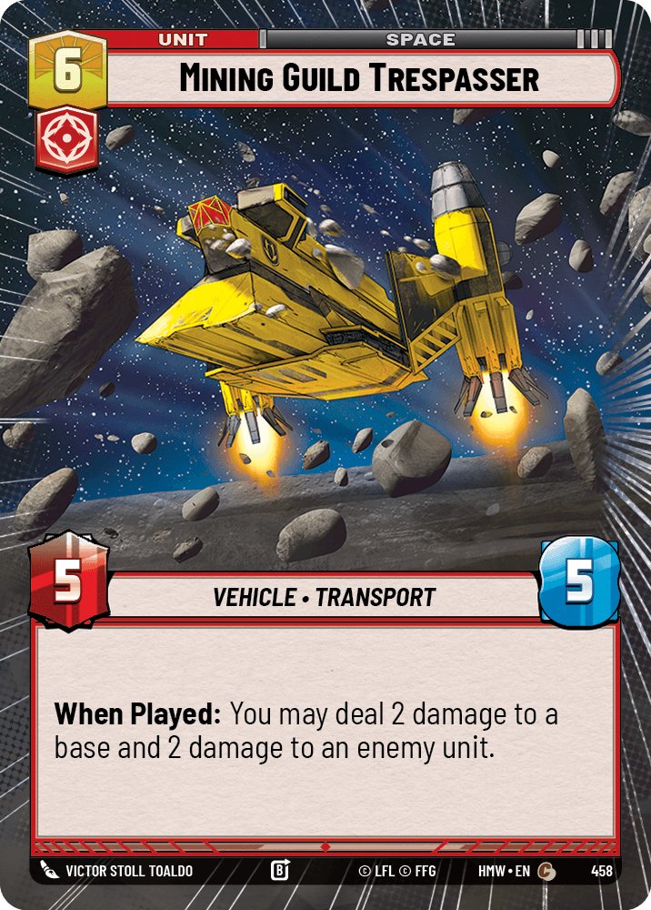 Mining Guild Trespasser, Homeworlds · 458