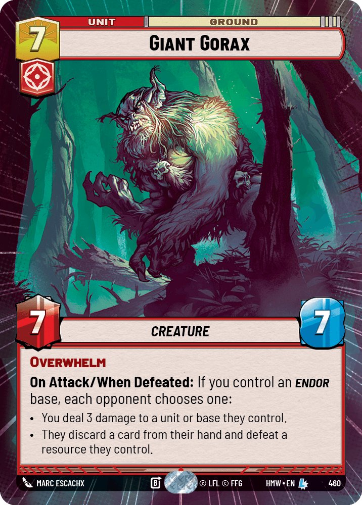 Giant Gorax, Homeworlds · 460