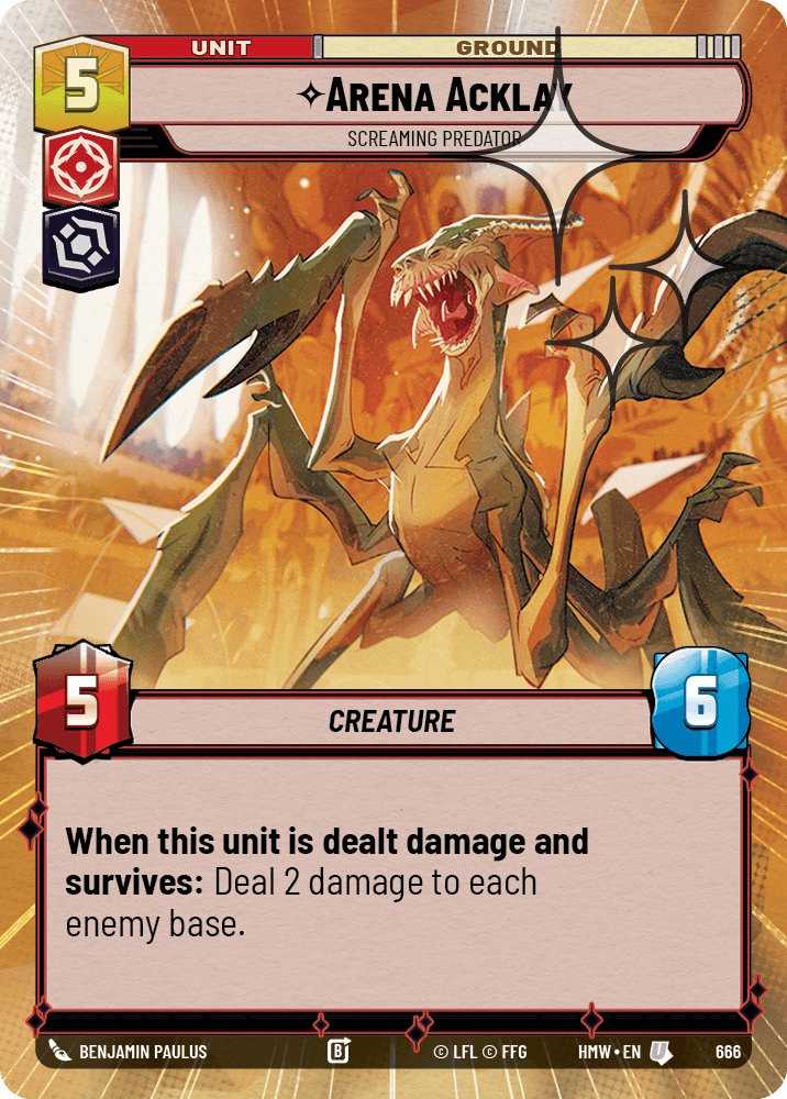 Arena Acklay - Screaming Predator, Homeworlds · 666