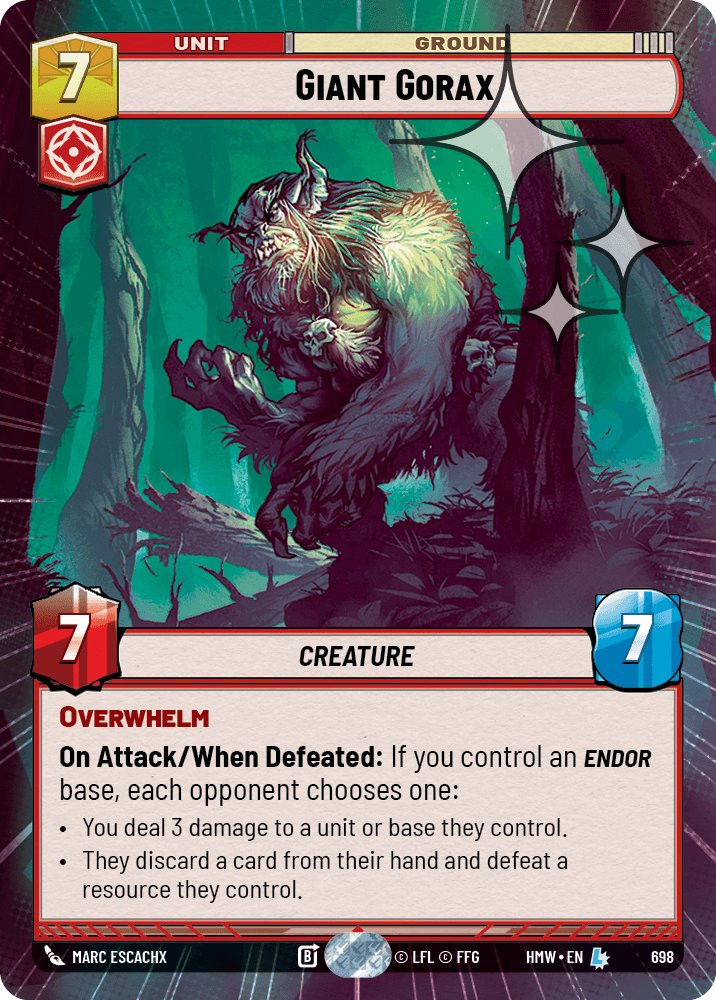 Giant Gorax, Homeworlds · 698