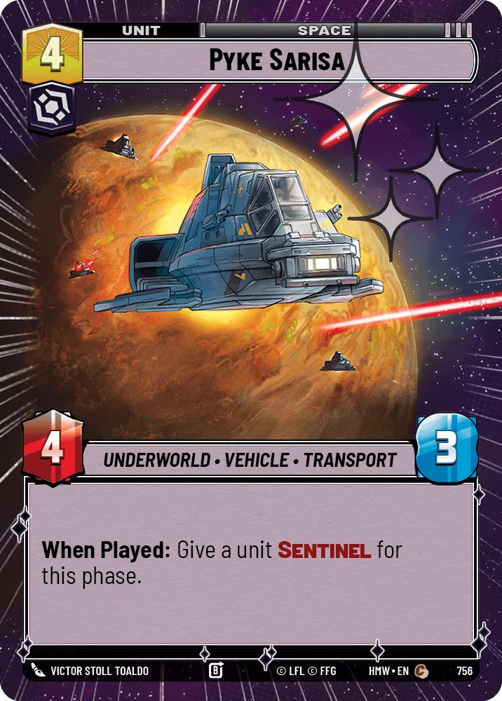 Pyke Sarisa, Homeworlds · 756