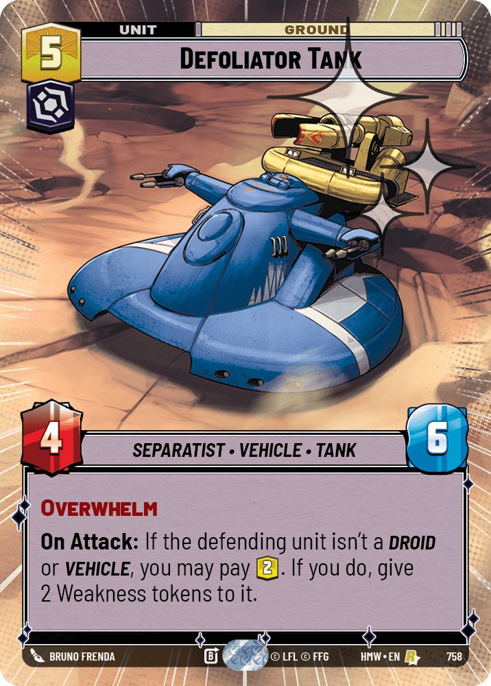 Defoliator Tank, Homeworlds · 758
