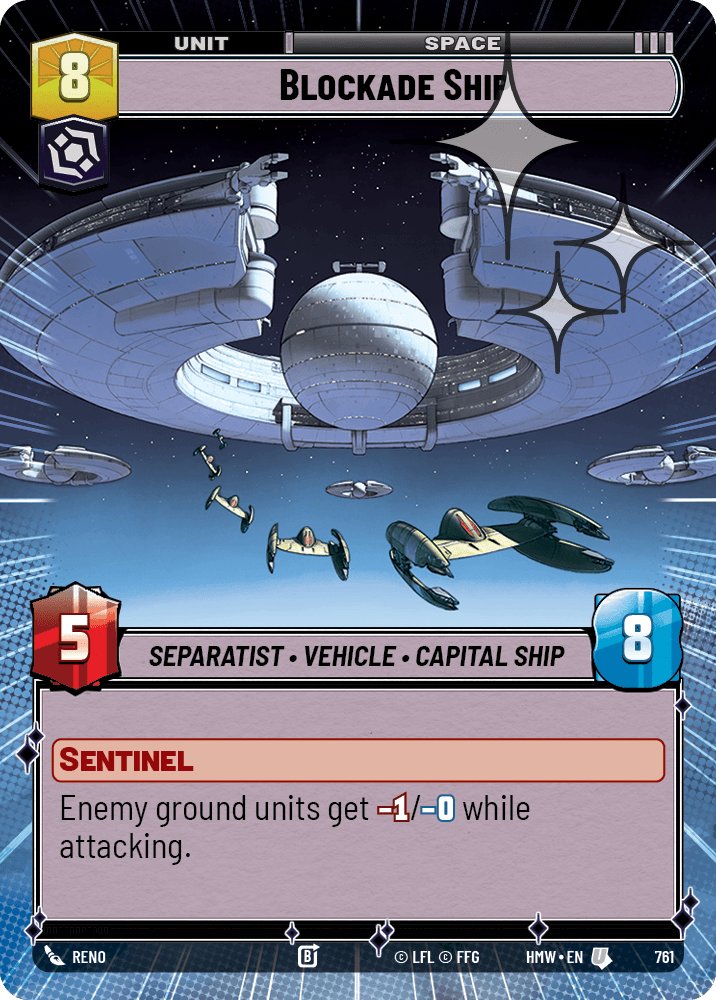 Blockade Ship, Homeworlds · 761