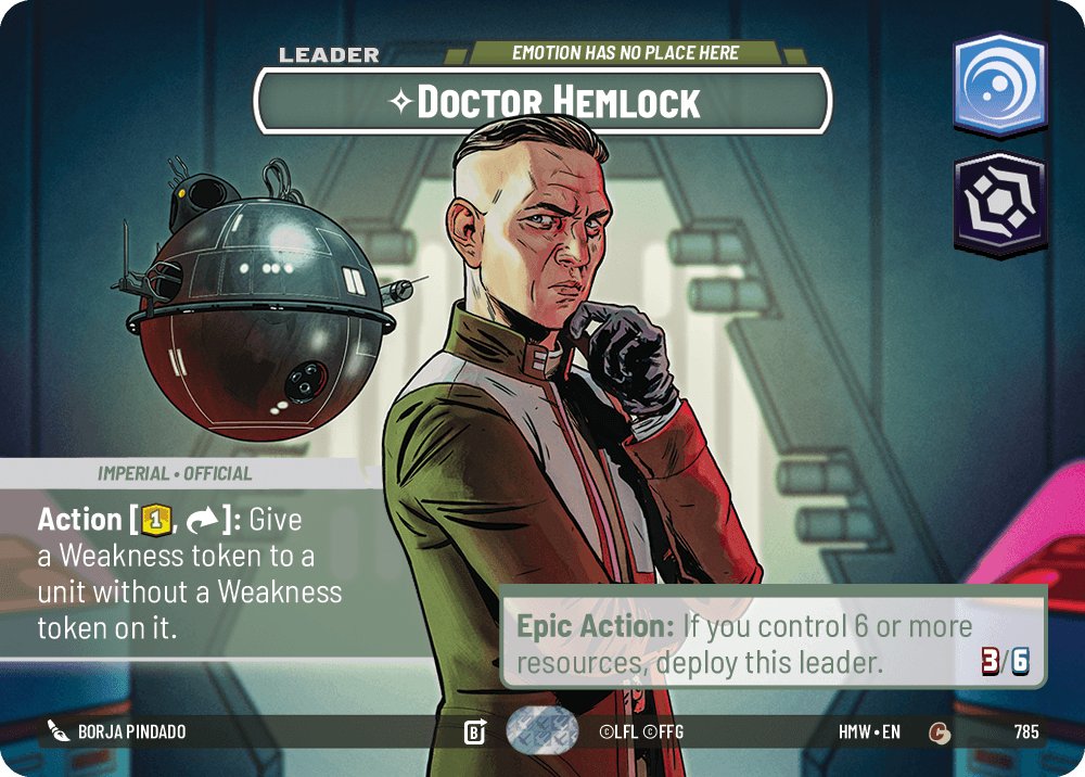 Doctor Hemlock - Emotion Has No Place Here, Homeworlds · 785