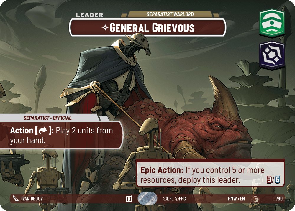 General Grievous - Separatist Warlord, Homeworlds · 790