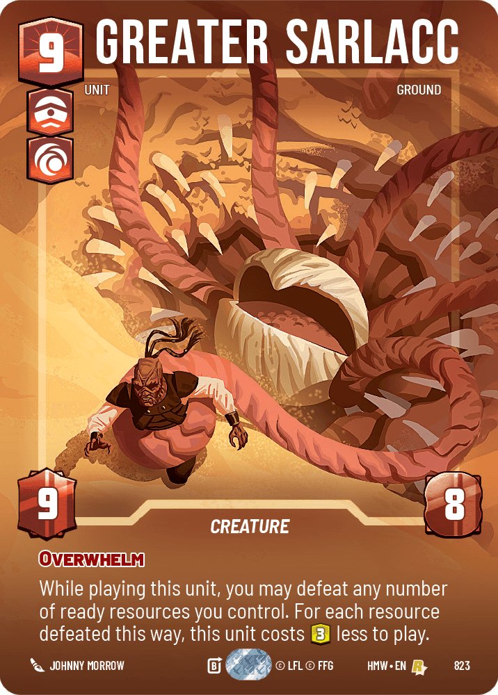 Greater Sarlacc, Homeworlds · 823