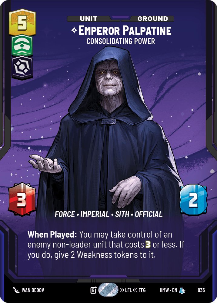 Emperor Palpatine - Consolidating Power, Homeworlds · 836