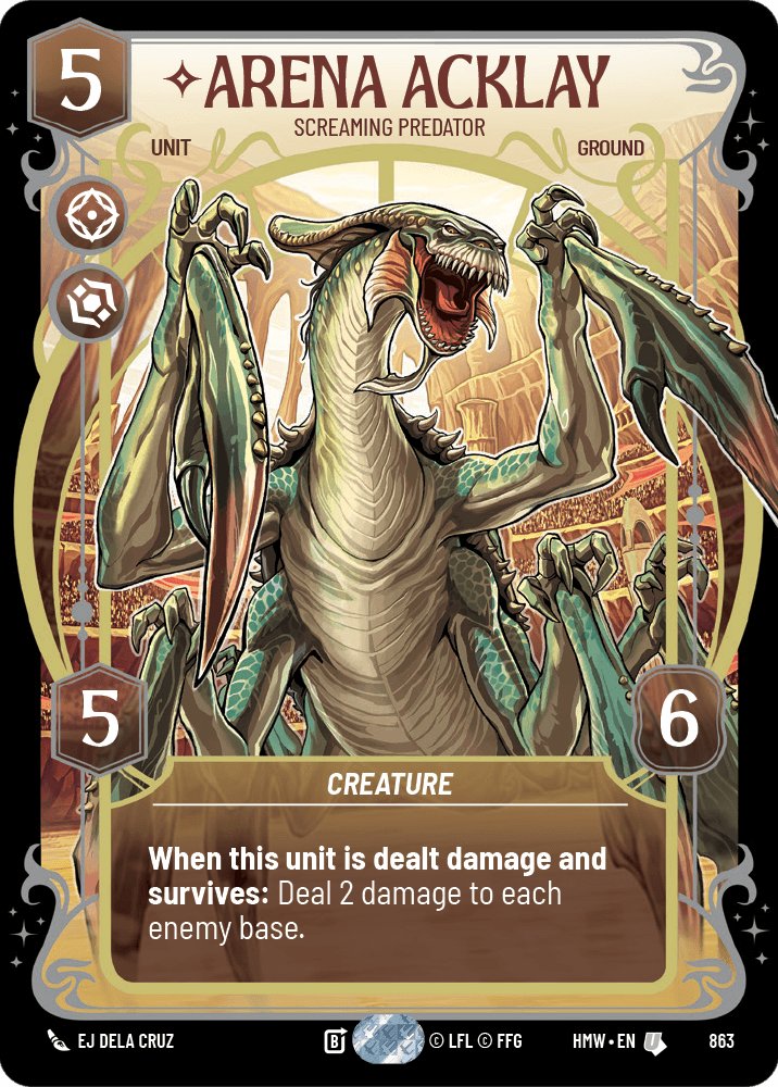 Arena Acklay - Screaming Predator, Homeworlds · 863