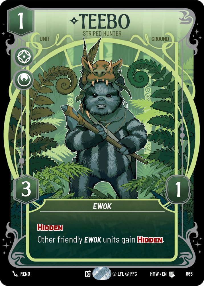 Teebo - Striped Hunter, Homeworlds · 865