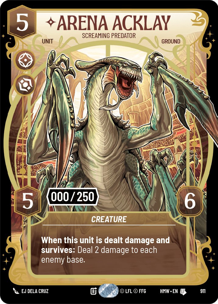 Arena Acklay - Screaming Predator, Homeworlds · 911