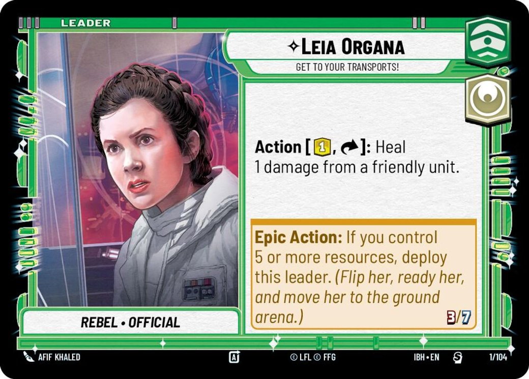 Leia Organa - Get To Your Transports!, Intro Battle: Hoth · 1/104