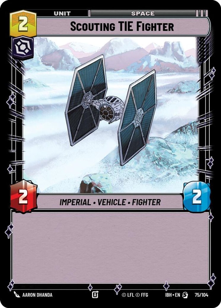 Scouting TIE Fighter, Intro Battle: Hoth · 75/104