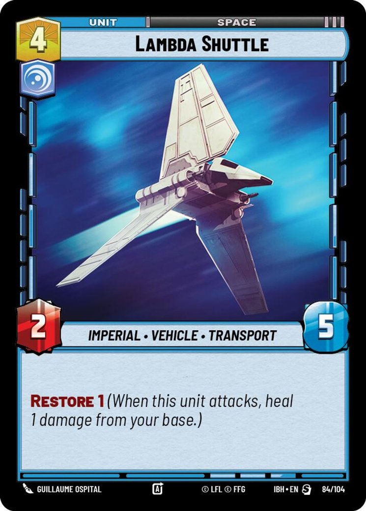 Lambda Shuttle, Intro Battle: Hoth · 84/104
