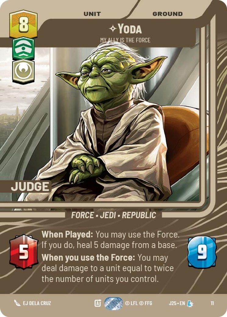 Yoda - My Ally is the Force, Judge Promos · 11