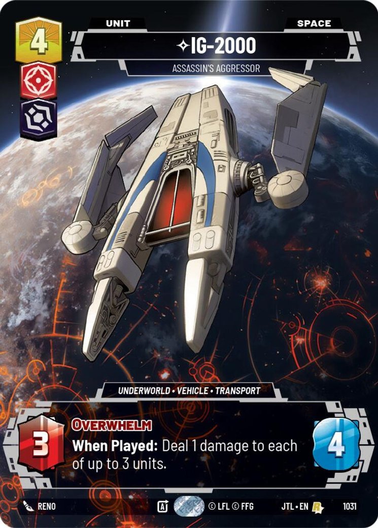 IG-2000 - Assassin's Aggressor, Jump to Lightspeed · 1031