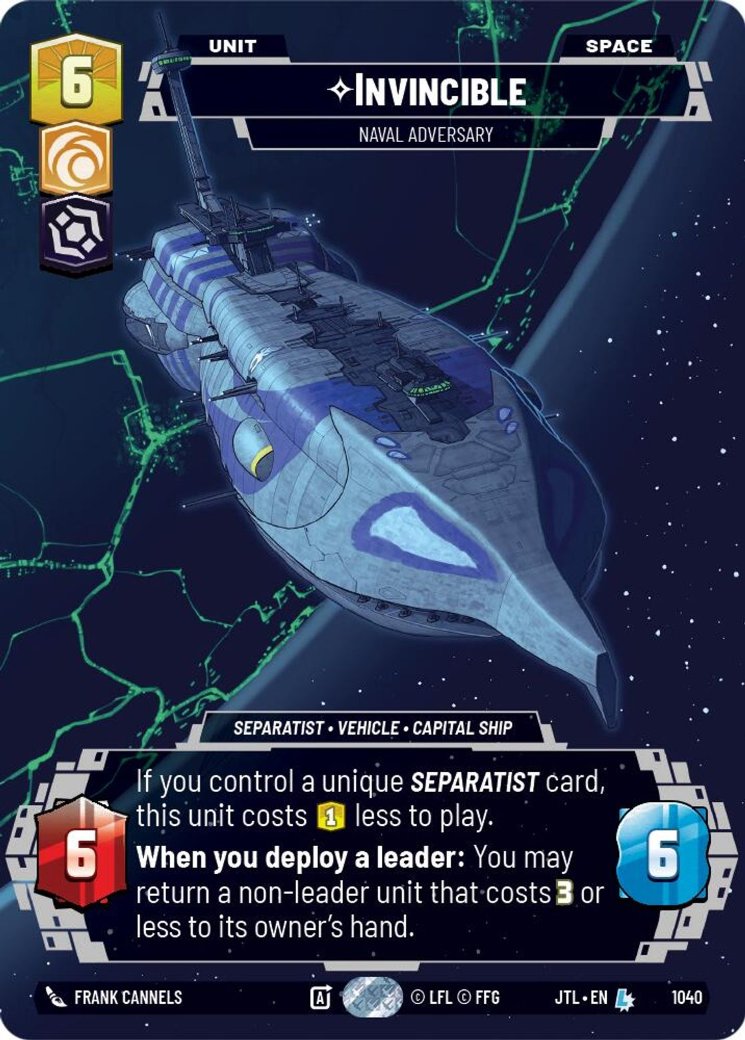 Invincible - Naval Adversary, Jump to Lightspeed · 1040