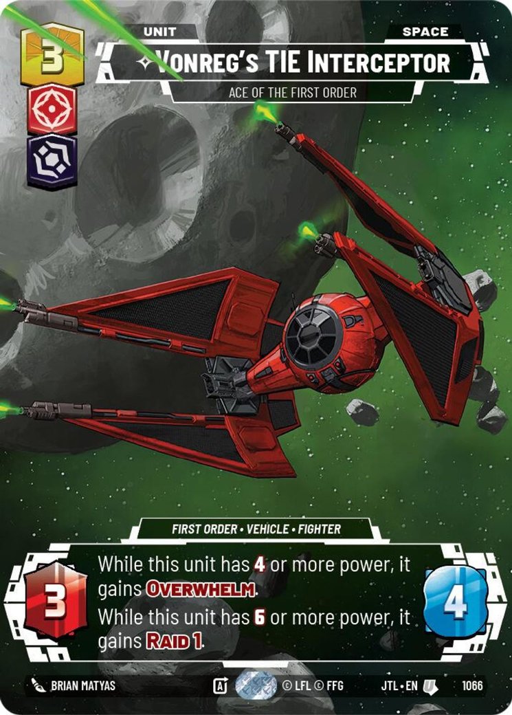 Vonreg's TIE Interceptor - Ace of the First Order, Jump to Lightspeed · 1066