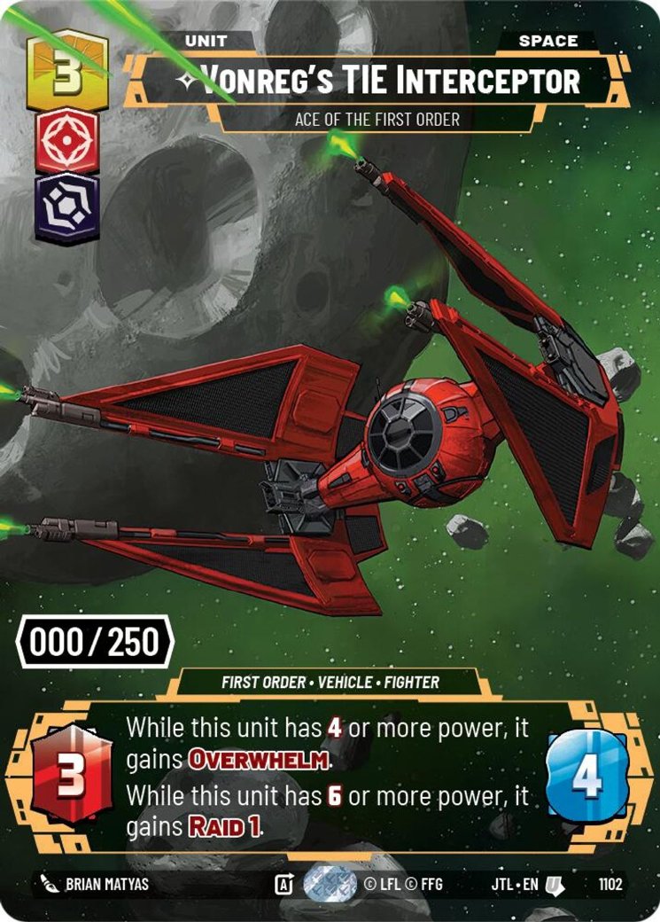 Vonreg's TIE Interceptor - Ace of the First Order, Jump to Lightspeed · 1102