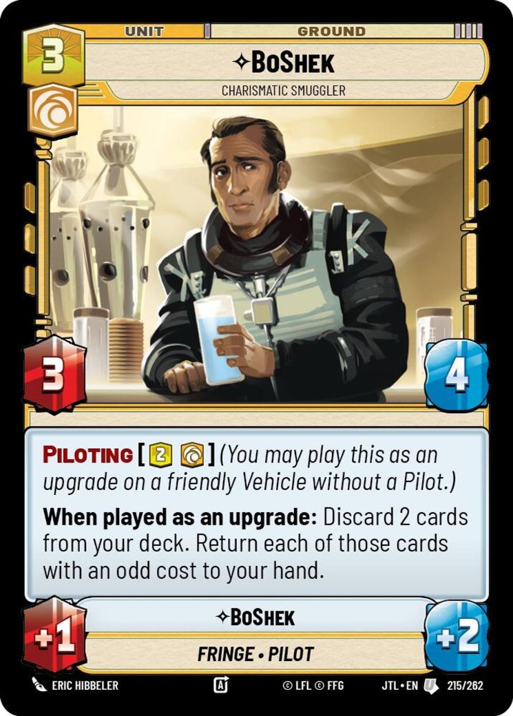 BoShek - Charismatic Smuggler, Jump to Lightspeed · 215/262