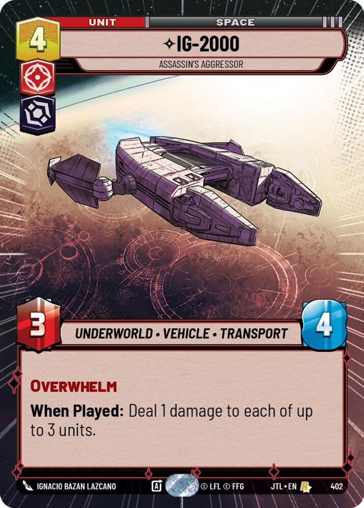 IG-2000 - Assassin's Aggressor, Jump to Lightspeed · 402