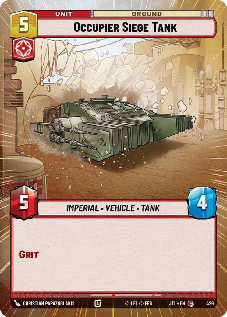 Occupier Siege Tank, Jump to Lightspeed · 429