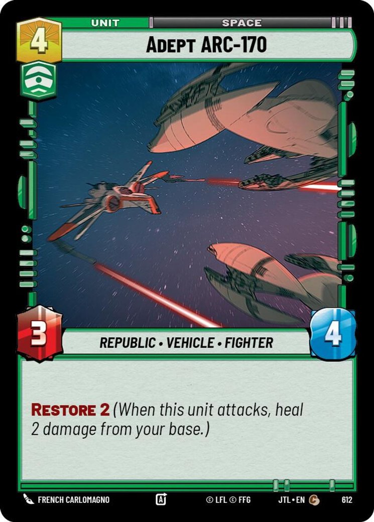 Adept ARC-170, Jump to Lightspeed · 612