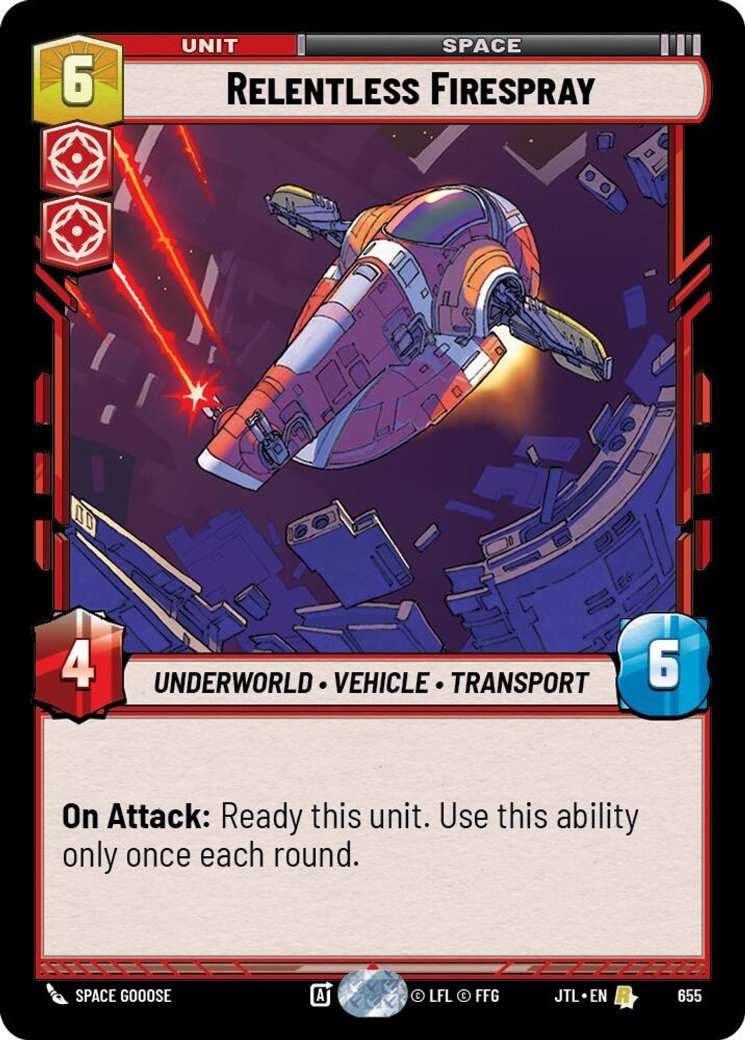 Relentless Firespray, Jump to Lightspeed · 655