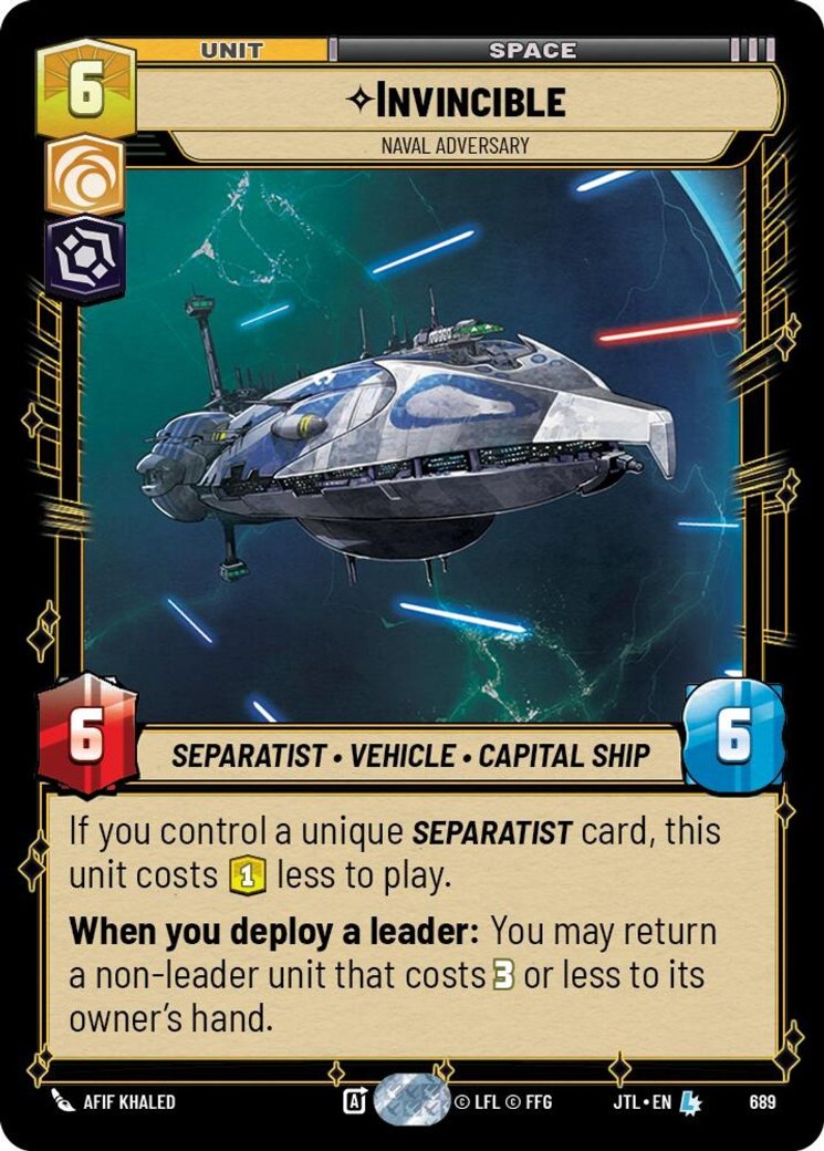 Invincible - Naval Adversary, Jump to Lightspeed · 689