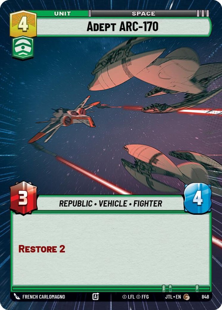 Adept ARC-170, Jump to Lightspeed · 848