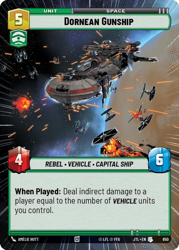 Dornean Gunship, Jump to Lightspeed · 850