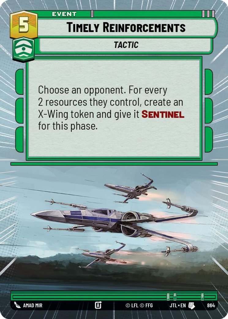 Timely Reinforcements, Jump to Lightspeed · 864