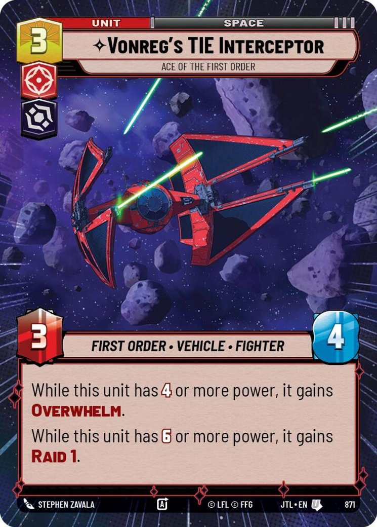 Vonreg's TIE Interceptor - Ace of the First Order, Jump to Lightspeed · 871